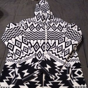 Old navy zip up jacket and matching hat